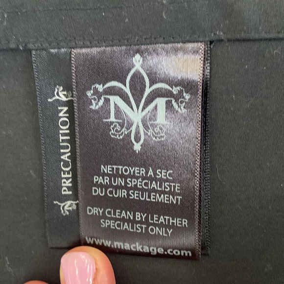 Mackage spring/fall jacket.  Size medium, colour black - Picture 6 of 8